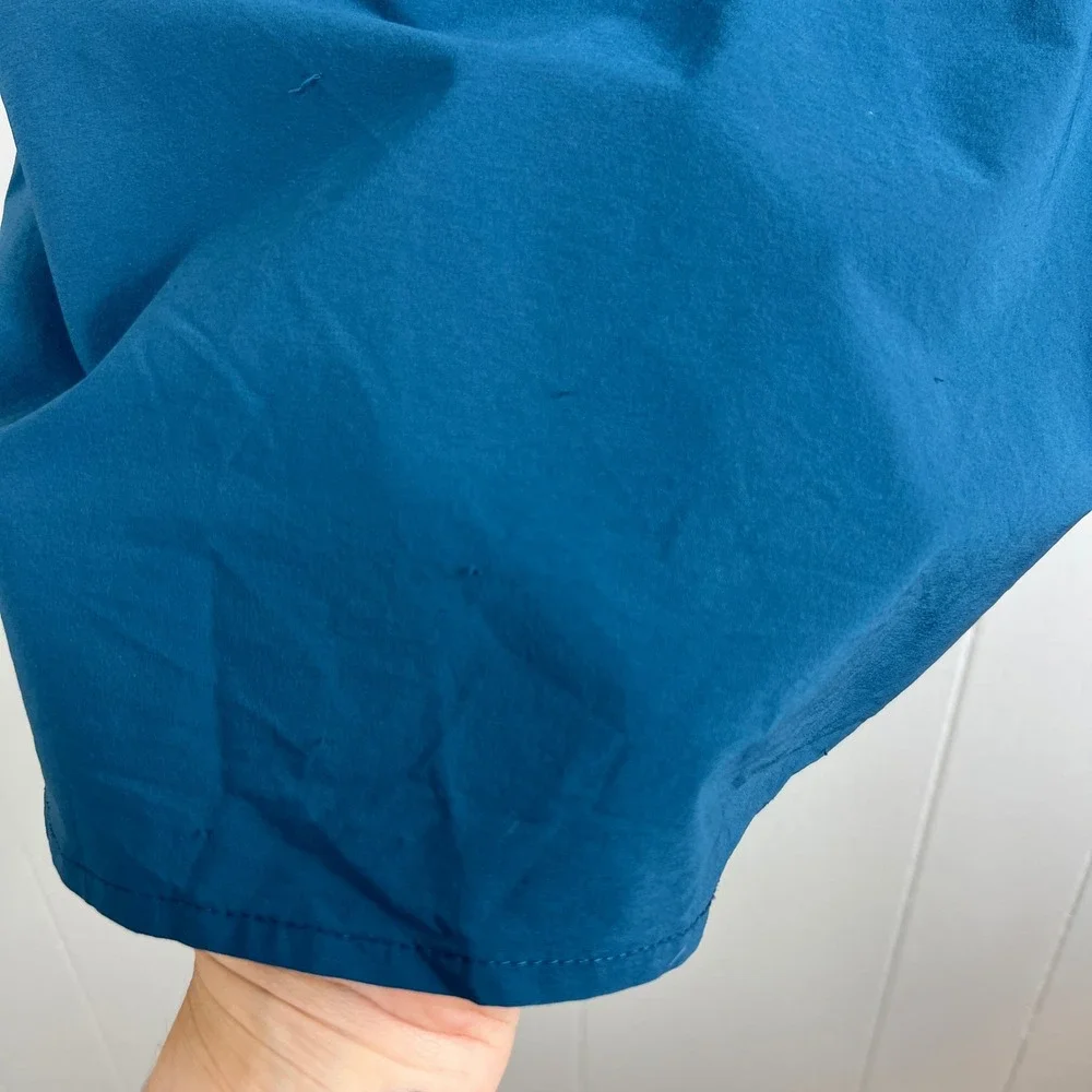 The North Face Button Down‎ Shirt Mens Small Blue Short Sleeve Technical Snap